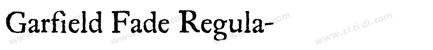 Garfield Fade Regula字体转换